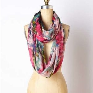 Anthropologie blushing floral infinity scarf